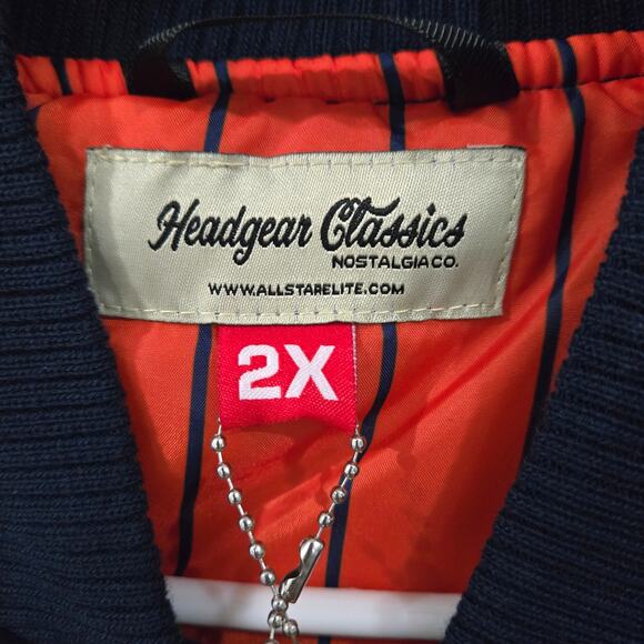 HeadGear Classics Nostalgia Co. Sz 2XL Houston Black Eagles Varsity Jacket - Picture 2 of 9